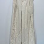 Banana Republic Womens Pants 2P Cream High Rise Wide Leg Belt NWT $130 Cotton Photo 0