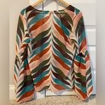 Hutch Anthropologie  Sheer Patterned Long Sleeved Blouse Photo 1