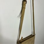 Anthropologie Vilenca Holland cream woven leather crossbody purse 9.5” x 7.5” Tan Photo 2