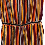 Toxik 3 Women's Size 3X Stripe Wide Leg Romper Jumpsuit Jumper Pants Pockets Orange Photo 2