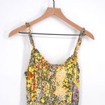 Rails Adalyn Ruffle Midi Dress Floral Yellow Green Tiered Women's S Photo 2