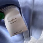 Allegra K NWT  Light Blue Faux Suede Western A-Line Long Sleeve Mini Dress Large Photo 7