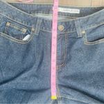 DKNY DKNA JEANS women’s dark wash blue flared button closure Photo 11