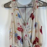 Lucky Brand  Painted Floral Maxi High Low Tie Belt Dress Size Med EUC #2506 Photo 3