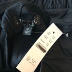 J Crew Hyacinth Dress In Cotton Poplin A Line Pockets Smocked Black MP Size undefined Photo 5