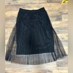 Truly 4 You Women's Casual Black Pleated Tulle Skirt NWOT Size L Photo 4