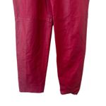 Vintage Rare Leather Fuchsia Pink High Rise Pleated Straight Leg Pants XS Photo 6