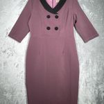 Lindy Bop Dress Womens 12 Purple Mauve Deanna 50s Pin Photo 1