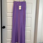 Show Me Your Mumu  Maxi Slip Skirt In Violet Luxe Satin XS NWT Photo 8