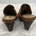 Seychelles  Size 7 Hush Hush Brown Platform Leather Studded Heeled Mules Photo 9