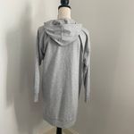 Michael Kors  Y2K Sweatshirt Dress size Medium Logo Gray Silver Hooded Athleisure Photo 2