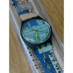 Swatch NEW  Watch METROSCAPE with‎ Case & Watch Face Cover 1990 Vintage Photo 2