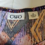 Cato  Purple and Orange Asymmetrical Sleeveless Top Size :M Photo 1