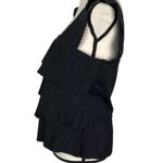 J.Crew New Black French Pleated Tiered Women's Top
festive stylish statement Photo 1