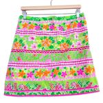 Lilly Pulitzer  Vintage Kendall Mini Wrap Skirt Size 6 Tropical Preppy Southern Photo 1