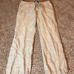 Cynthia Rowley Cynthia‎ Rowley Linen Pants Drawstring Waist Casual Trousers Size 8 Photo 0