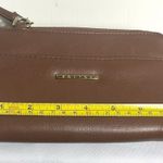Koltov Women’s Chocolate Brown Crossbody Mutli Comparment Purse Full Zip Leather Photo 5