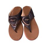 Salvatore Ferragamo Two-Tone Leather Sandals Women’s 39 Black Tan Quiet Luxury Photo 4