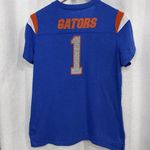 Nike Women XL Blue Florida Gators Graphic T Shirt V-Neck Football Short Sleeve Photo 8