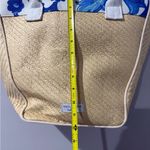 Dolce & Gabbana Dolce Gabbana Light Blue Woven Straw Weave Tote Bag Shoulder Fragrance Purse New Photo 5