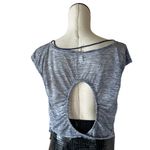 Free People NWOT  Movment -  Burnout Stripe Top Oversized Photo 5