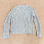 Vince Light Grey Shaker Wool Alpaca Ribbed Crewneck Sweater Small Photo 2