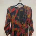 Alexander Campbell Vintage Tassel Print Dress vintage size 6‎ golden girls vibes Red Photo 8