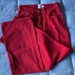 Princess Polly Wide Leg Jeans in Vivid Red Photo 0