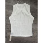 NWT Commense Wavy Textured White Tank Top SZ S Dressy Preppy Minimalist Photo 5