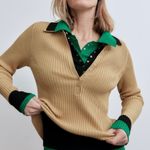 ZARA RIBBED KNIT POLO SHIRT Photo 4
