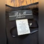 R & M Richards NEW R&M Beaded Sheer Top size 10 Black Photo 7
