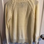 Designers Studio Originals Cream Knit Sweater Cable Knit Mock Neck Medium Size 8 Photo 2