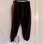 ZARA  joggers black with red and white stripe size medium Photo 1