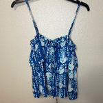 Lilly Pulitzer Mays Indigo Get In Line Blue jellyfish Top Size S Photo 2