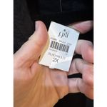 J.Jill $159 PURE JILL Seersucker Jacket Plus 2X Open Quilted Embroidered Lagenlook Boho Photo 6