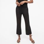 J.Crew  Black Hayden Bistretch Cotton Cropped Flare Dress Pants 14 Photo 4