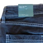 Wild Fable  Super High Rise Baggy Jeans Black White Stitching Womens Size 2 NWT Photo 7