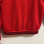 Miss Love  boutique bomber jacket Red teddy bear front pockets size small. Photo 5