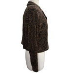 Women's Vintage Clio Velvet Blouse Black Brown Size PL Photo 2