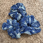 Blue Paisley Scrunchies Set Photo 0