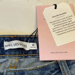 Avec Les Filles NWT Avec Less Filles distressed premium denim jeans straight high waisted Sz 30 Photo 11