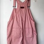 Wrangler Light Pink Denim Overall Dress M Photo 2