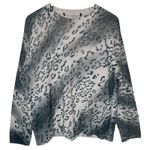 360 Cashmere Skull Cashmere / Roxie Leopard Sweater size Large Photo 0