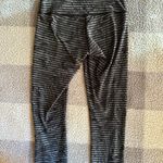 Lululemon Wunder Under Pant Crop Stripe Play Slate Sz 4 Tropical Print Leggings Photo 6