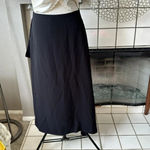 C/MEO COLLECTIVE  black funky wrap tie skirt size medium Photo 3