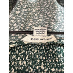 American Eagle  Crop Top & Floral Ruffle Tiered Mini Skirt Set Women Size Medium Photo 3