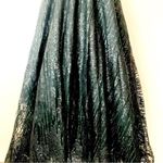 Arula Black & Silver Rhinestones Shimmering Sequin Crystal Mesh Tulle Dress. Size XL Photo 5