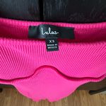 Lulu’s Hot Pink Ribbed Knit Mini Dress Size XS Photo 5