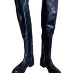 Sam Edelman Remi Knee High Black Leather Lug Sole Boots Photo 2