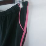Beautiful 2X Black Pink Straight Leg Workout Athletic Pants Plus Photo 2
